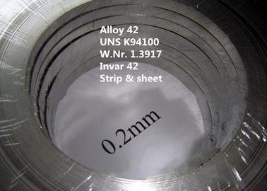 K94100 / Alliages spéciaux de fer au nickel de l'Invar 42 pour des véhicules à moteur avec la température de curie 360℃